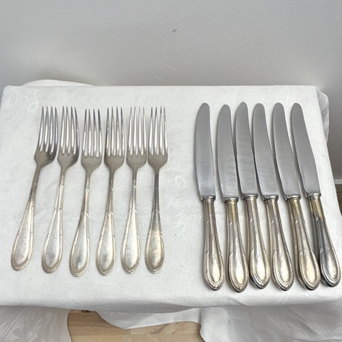 12tlg antikes hotelsilber - antikes,